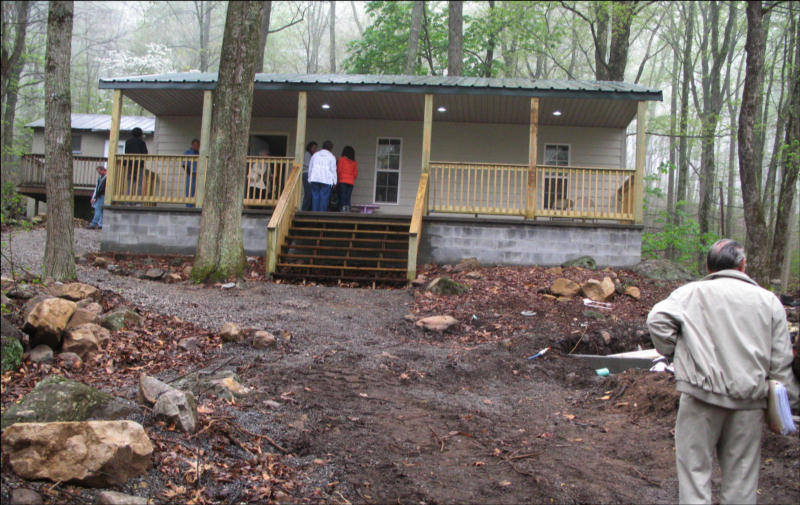 Our church's contribution to Camp Chilhowee, a brand new cabin that will accomodate 16 campers.